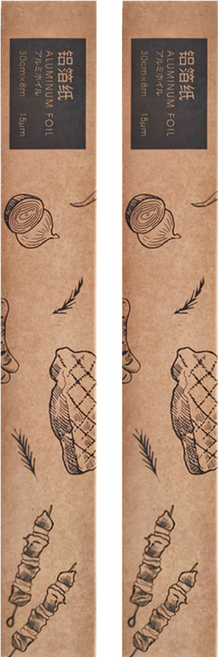 SHIMOYAMA 空氣炸鍋烤箱用錫紙鋁箔紙, 8m, 2盒