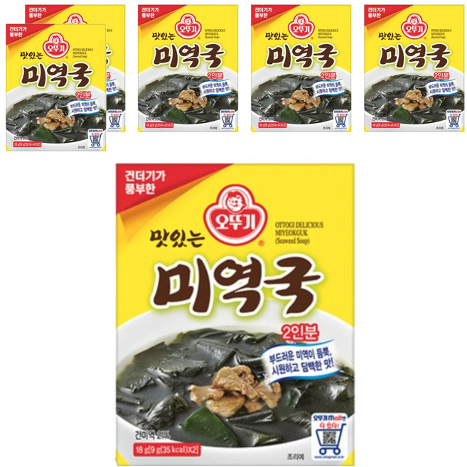 오뚜기 미역국, 18g, 6개