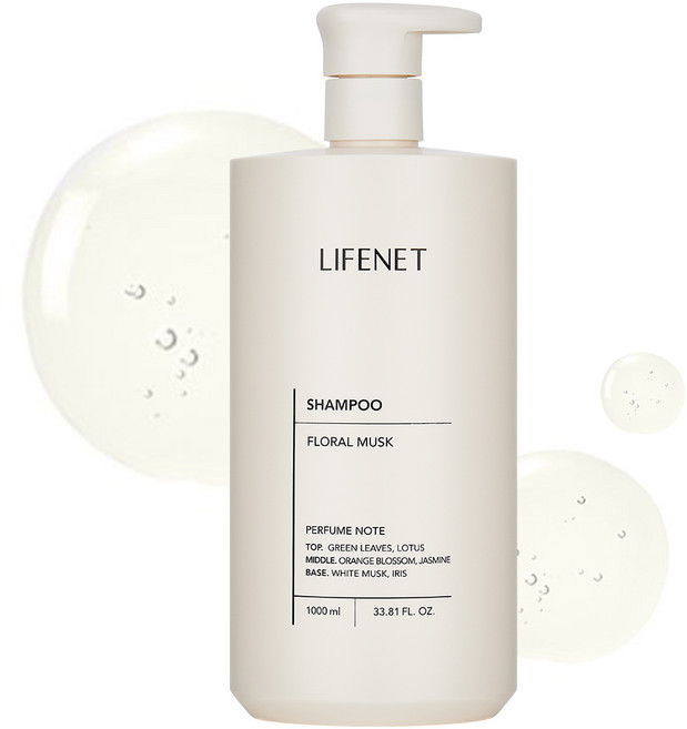 라이프넷 샴푸 플로럴 머스크, 1L, 1개