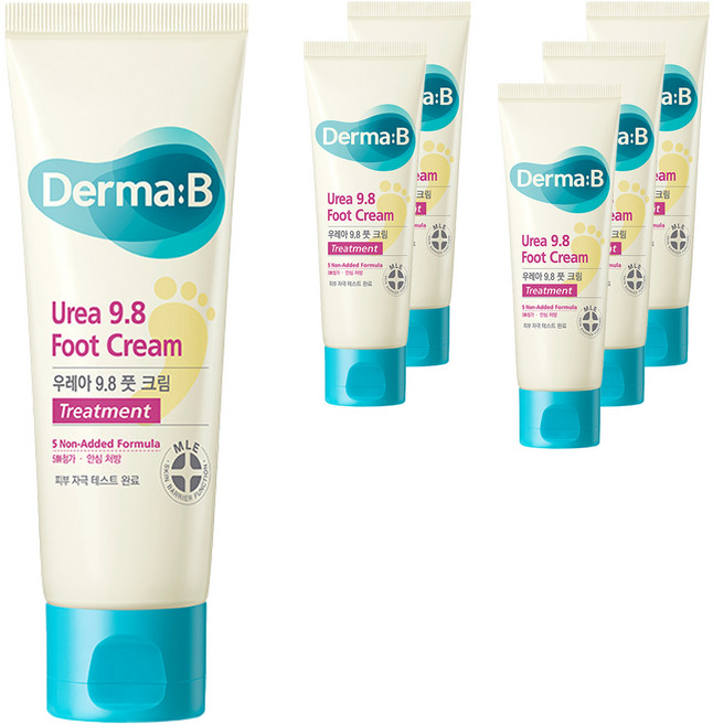 더마비 우레아 9.8 풋크림 포근한 머스크 우디향, 80ml, 6개