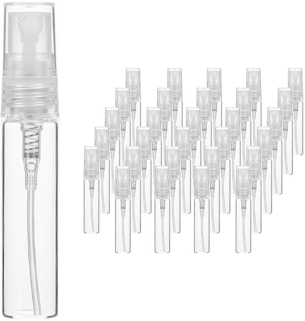 PP캡 스프레이 용기 5ml, 30개, 투명(용기) + 투명(캡)