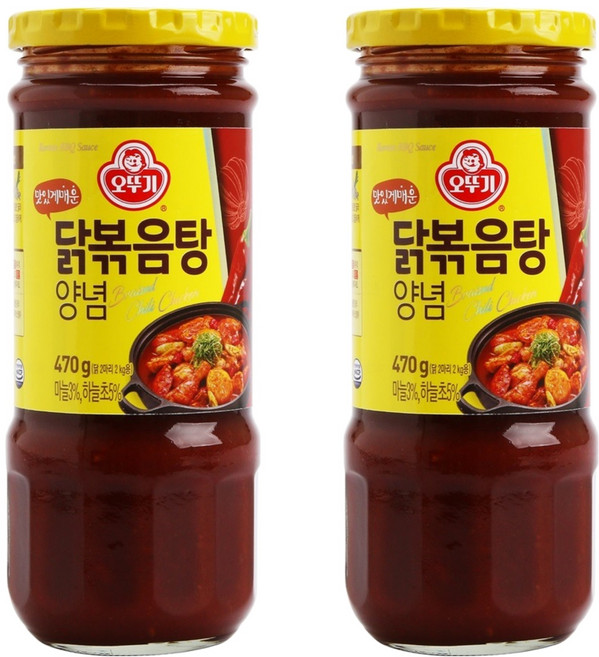 오뚜기 닭볶음탕 양념, 470g, 2개
