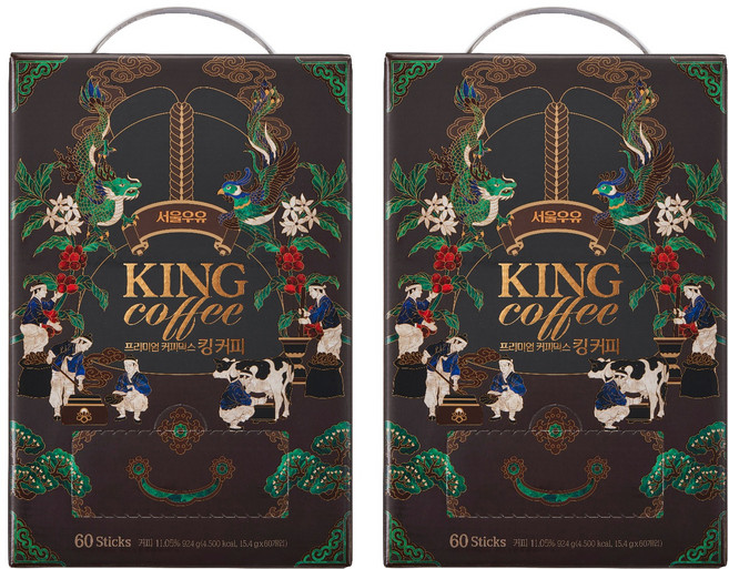 서울우유 커피믹스 킹 커피, 15.4g, 60개입, 2개