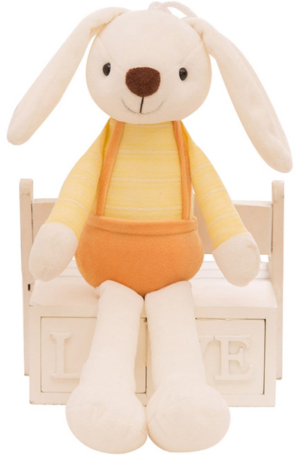 네이처타임즈 귀여운 토끼 인형, 50cm, 옐로우, 1개