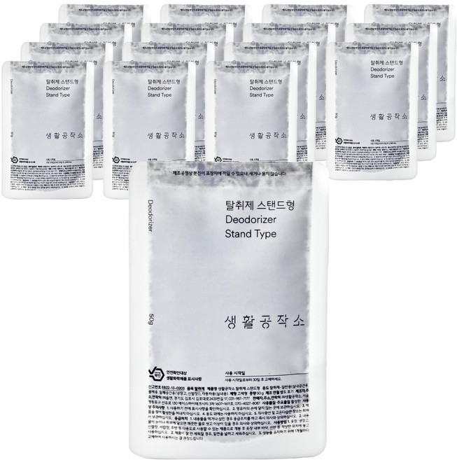 생활공작소 탈취제 스탠드형, 16개, 50g