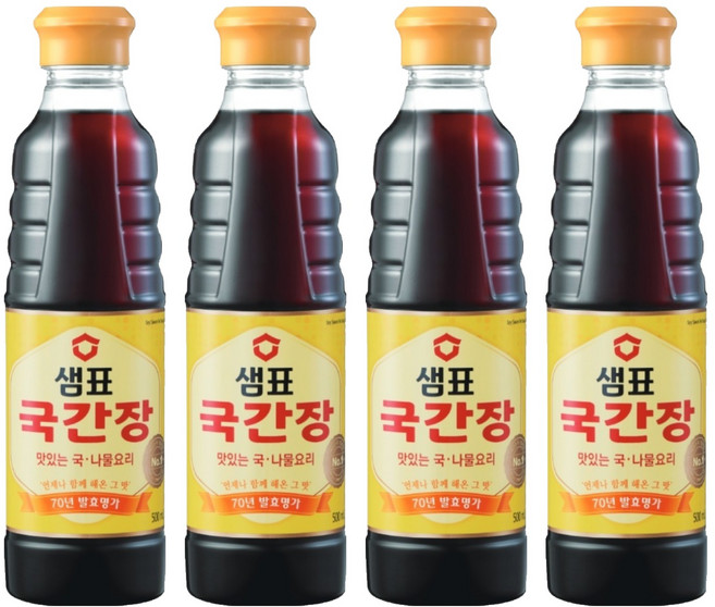 샘표 국간장, 500ml, 4개