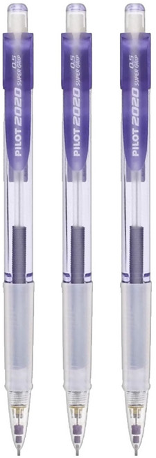 PILOT 百樂 透明七彩搖搖筆 HFGP20NV 紫色, 0.5mm, 3支