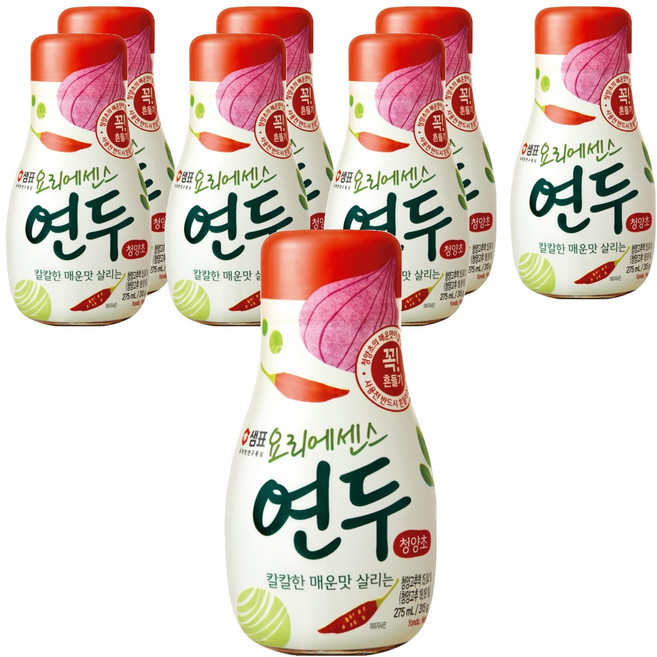 샘표 요리에센스 연두 청양초, 275ml, 8개
