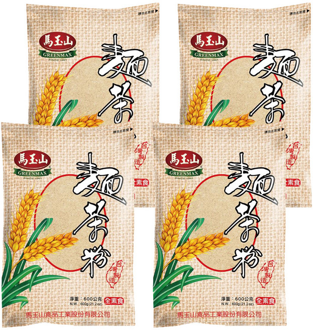 馬玉山 麵茶粉 原料純正 獨特製法 即沖即飲, 600g, 4包