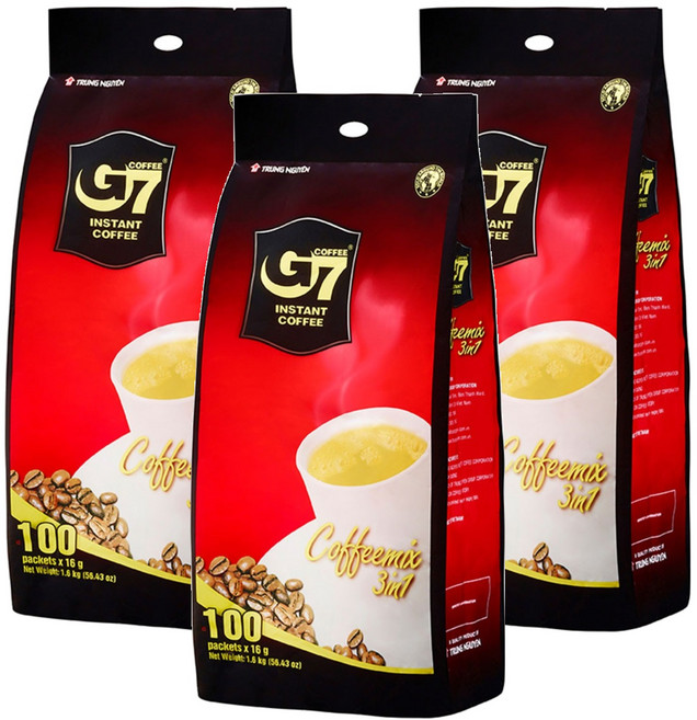 G7 3 in 1 커피믹스, 16g, 100개입, 3개
