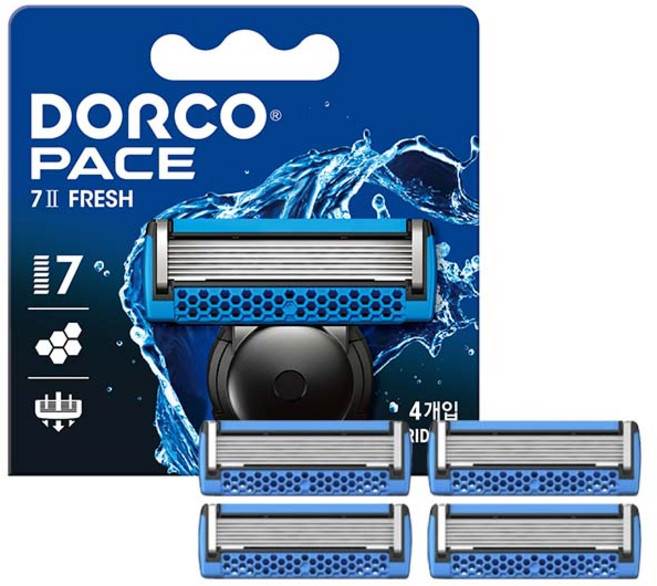 PACE 7II 프레쉬 면도날, 4개입, 1개