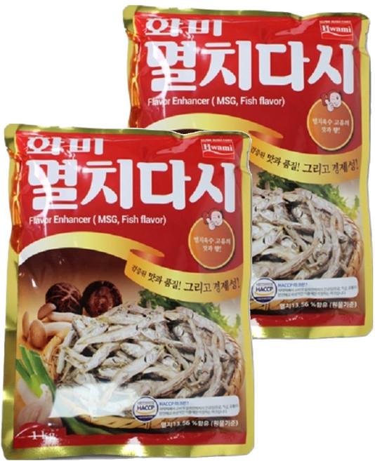 화미 멸치 실속다시, 1kg, 2개