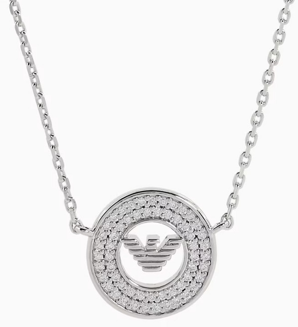 엠포리오아르마니 키 베이직 펜던트 실버 목걸이 EG3585040