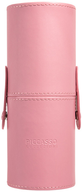 피카소 꼴레지오니 레더 원통 브러쉬 케이스, 연핑크, 1개