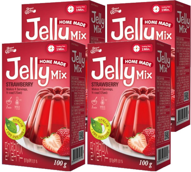 브레드가든 딸기젤리믹스 기타만들기세트, 100g, 4개