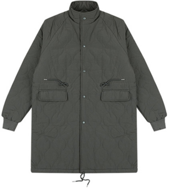 파이브엑스라지 남성용 이지 하이넥 퀼팅 롱패딩