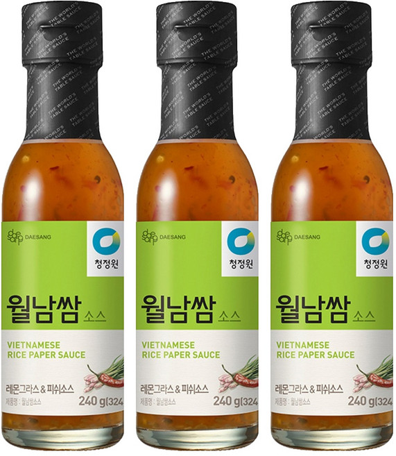 清淨園 越式春捲沾醬, 240g, 3瓶