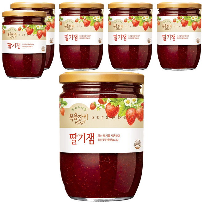 복음자리 딸기잼, 640g, 6개