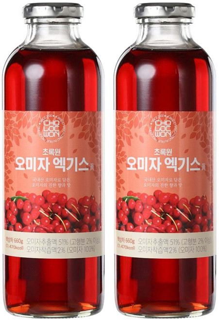 초록원 오미자 엑기스, 660g, 1개입, 2개