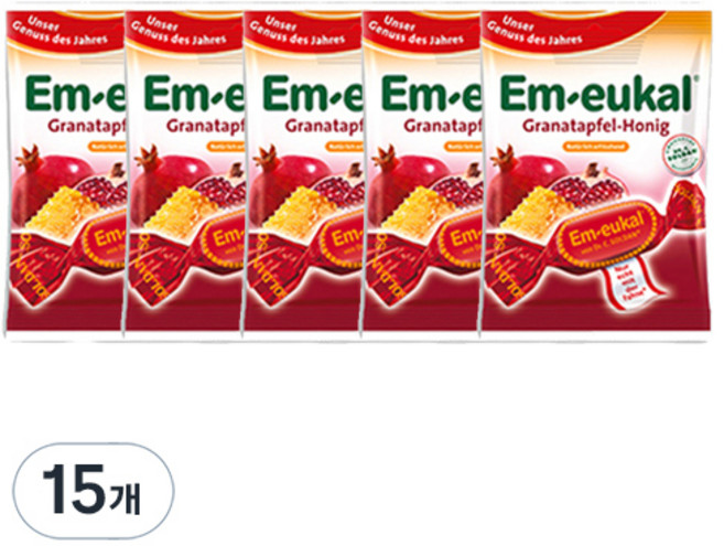 엠오이칼 석류꿀 캔디, 75g, 15개
