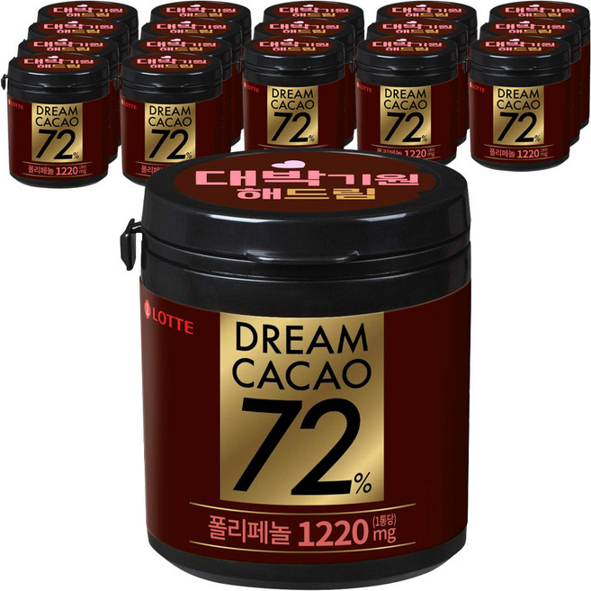 롯데웰푸드 드림카카오 72%, 86g, 18개