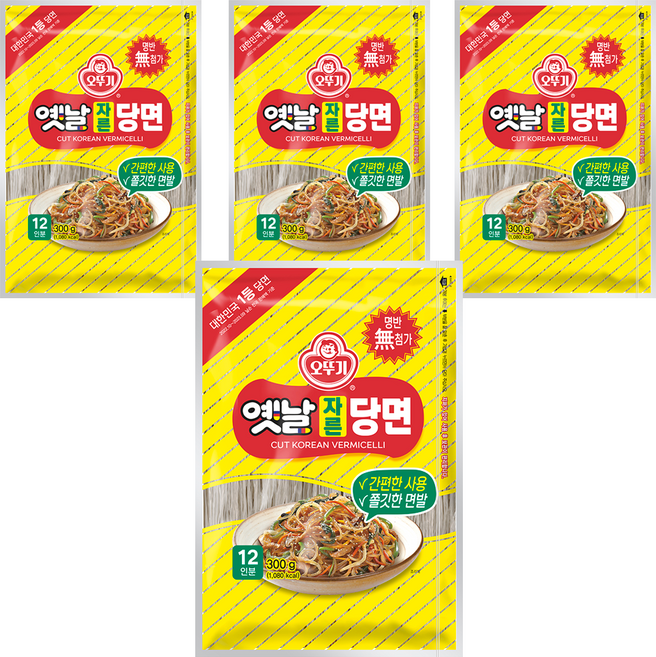 오뚜기옛날 자른당면, 300g, 4개