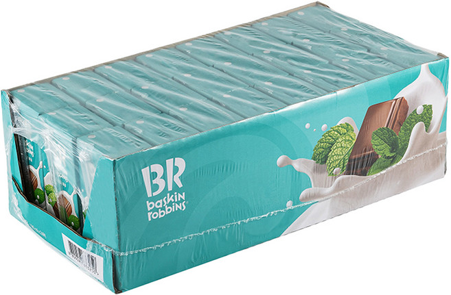 배스킨라빈스 민트초코 우유, 190ml, 24개