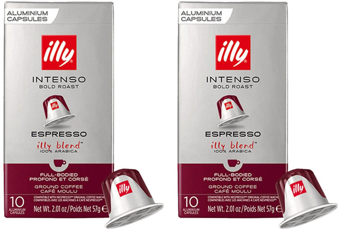 일리 네스프레소 호환 볼드 로스트 에스프레소 그라운드 캡슐커피, 5.7g, 10개입, 2개