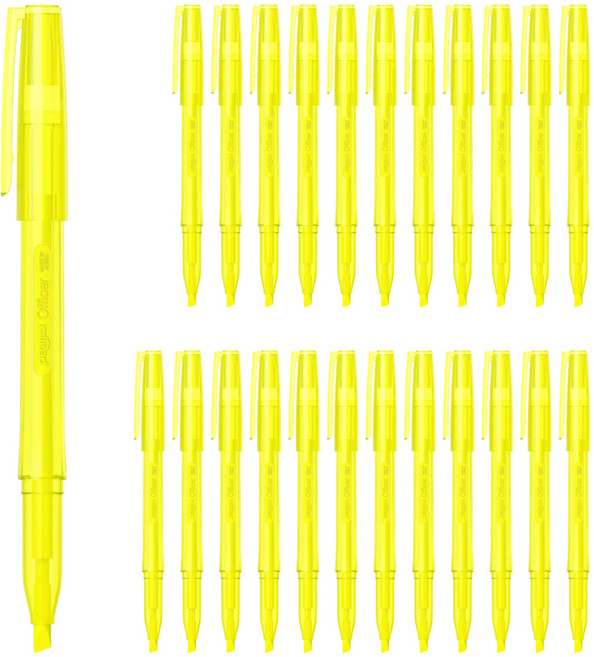 펜맥스 오피셔 형광펜 515, 노랑, 24개