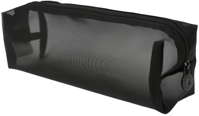 모닝글로리 비움 메시 펜 파우치 대형, 블랙, 1개