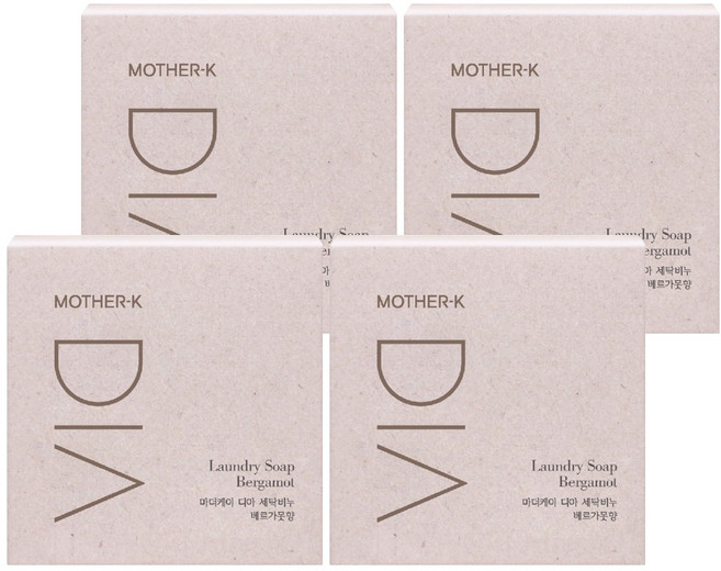 MOTHER-K DIA 純粹洗衣皂 佛手柑香氣, 4個, 150g