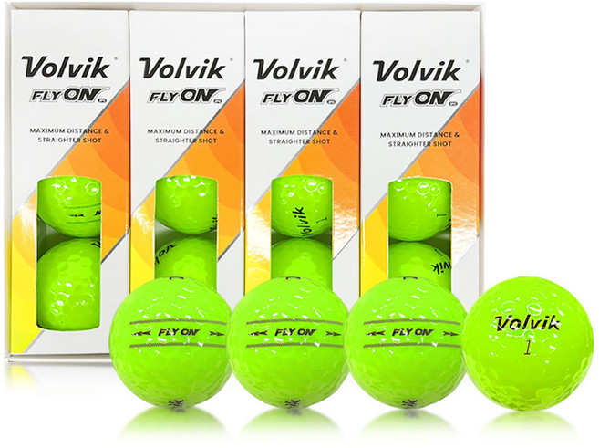 볼빅 플라이온 골프공 2피스 Flyon, 그린, 12개입, 1개
