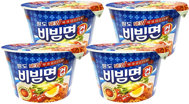 팔도비빔면 컵 115g, 4개