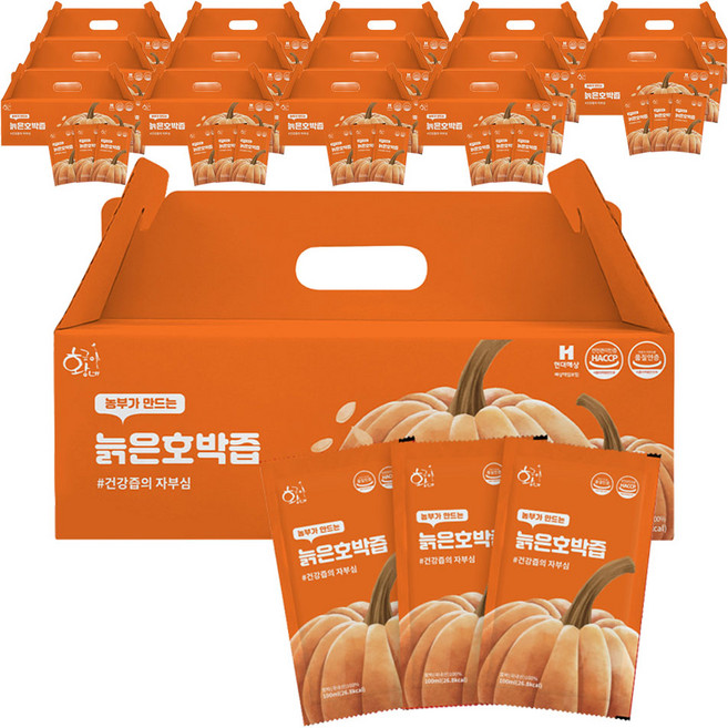 황금이네 늙은 호박즙, 100ml, 450개