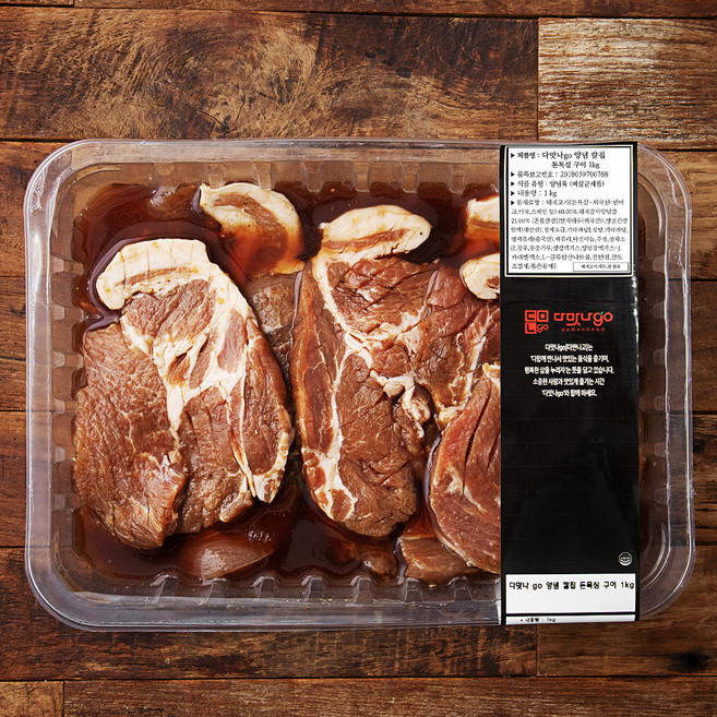 다맛나고 양념 칼집 돈목심 구이, 1kg, 1팩