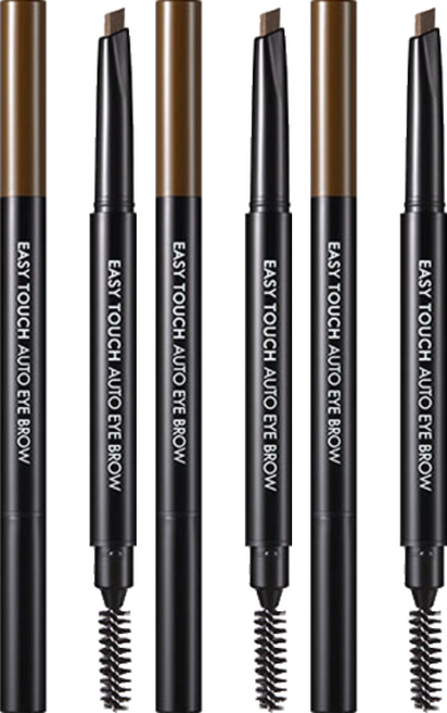 TONYMOLY Easy Touch旋轉眉筆 0.4g, 3個, 03 深棕色