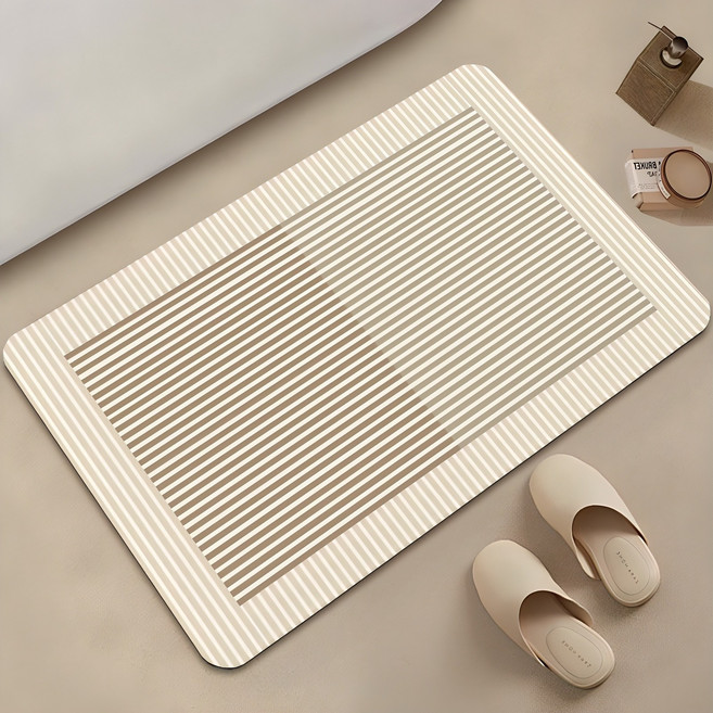 아필코 빨아쓰는 욕실 주방 논슬립 소프트 규조토 발매트, A