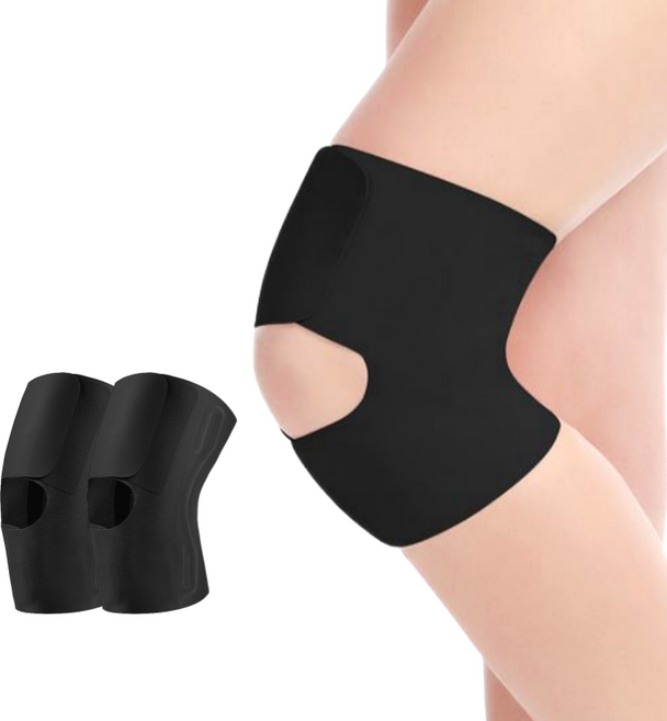 앙멧 슬림 무릎 지지 보호대 블랙, 2개