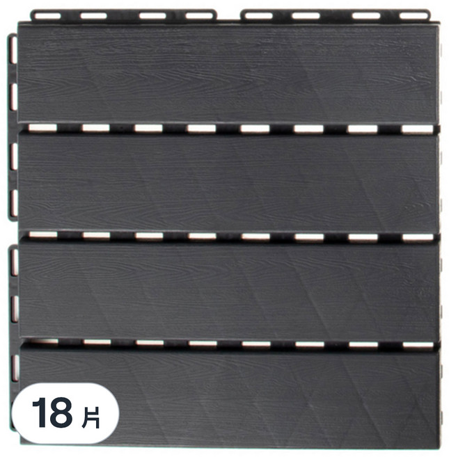 comet 拼裝地板, 深灰色, 18片