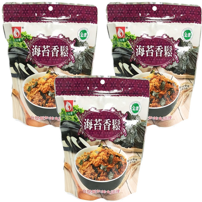 台塑餐飲 海苔香鬆, 250g, 3包