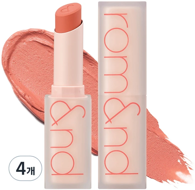 롬앤 제로 매트 립스틱, 4개, 09 쉘 누드 - 쿠팡