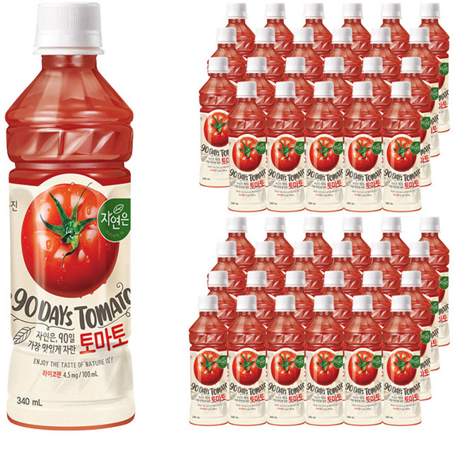 자연은 토마토 주스, 340ml, 48개