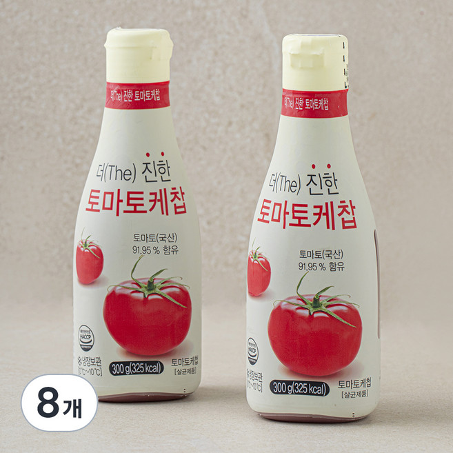 사랑과정성 더 진한 토마토케찹, 300g, 8개