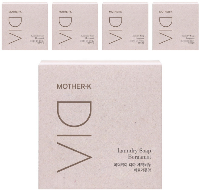MOTHER-K DIA 純粹洗衣皂 佛手柑香氣, 5個, 150g