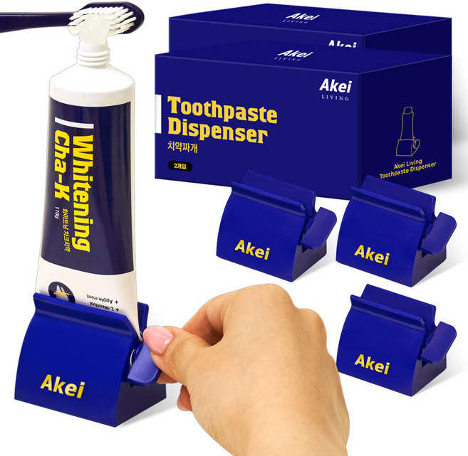 아케이 리빙 치약짜개 디스펜서 2p, 2세트