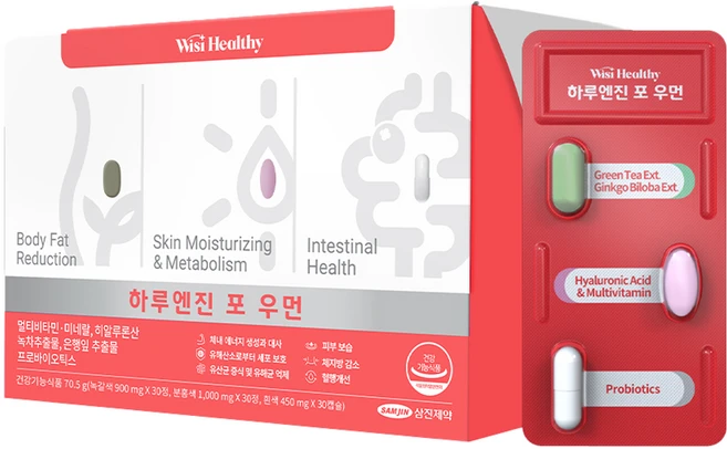 위시헬씨 하루엔진 포 우먼 멀티비타민, 90정, 1개 - 쿠팡