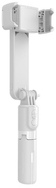 UTA 旋轉雲台補光單軸自拍穩定器 防抖穩拍 無線遙控 自由旋轉, L09S, 白色, 1個