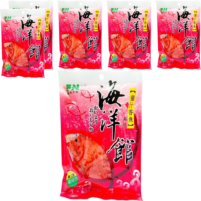 嘉南食品 海洋館 蜜汁香魚風味, 60g, 6包
