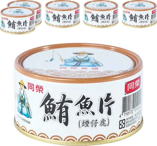 同榮 鮪魚片 煙仔虎, 180g, 6罐