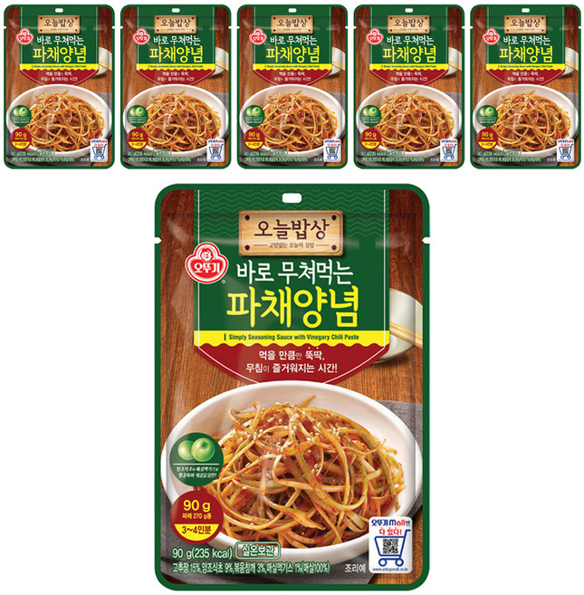 오늘밥상 파채양념, 90g, 6개